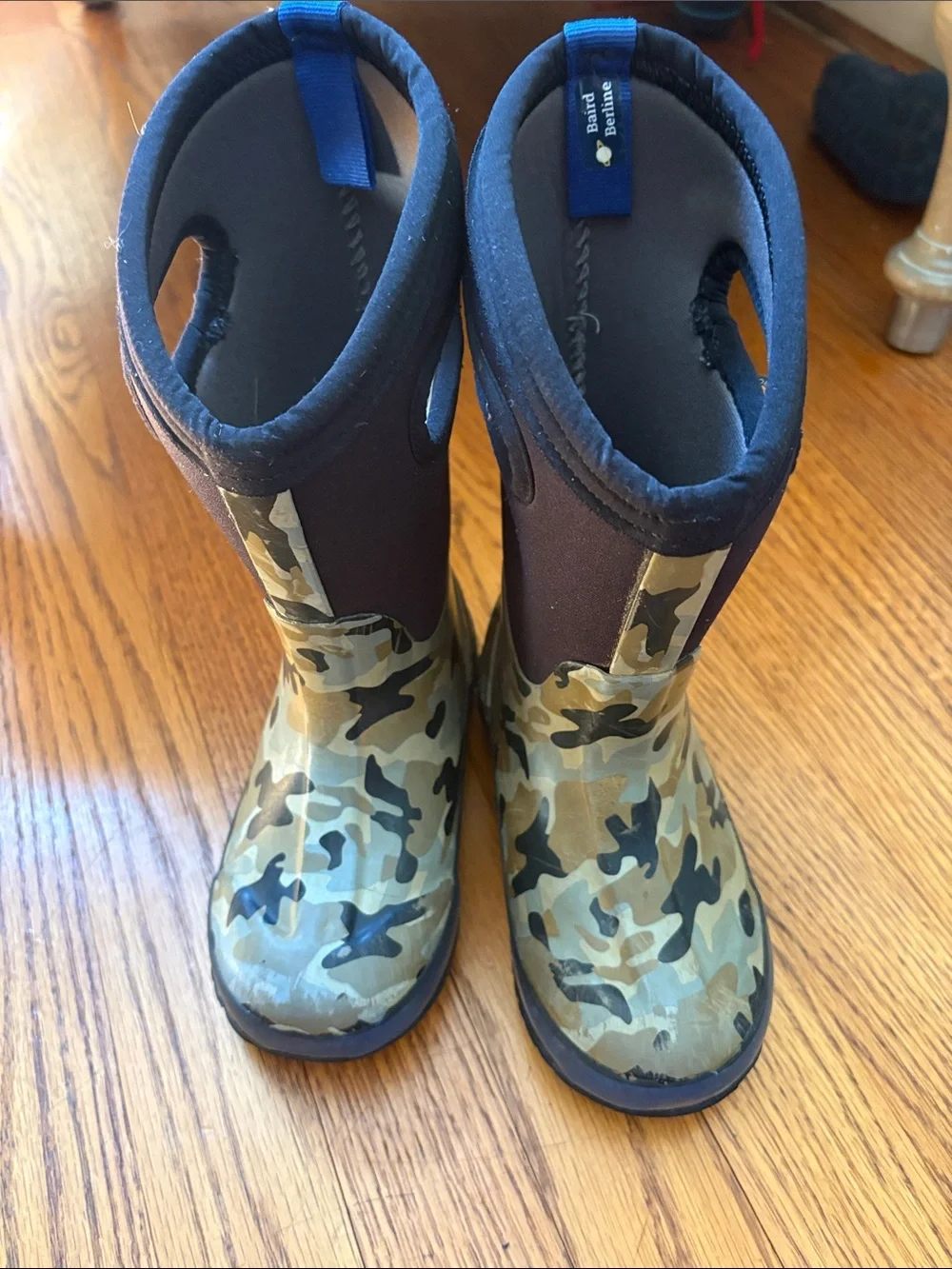 Bogs Kids' Camo Rain & Snow Boots in Green and Black